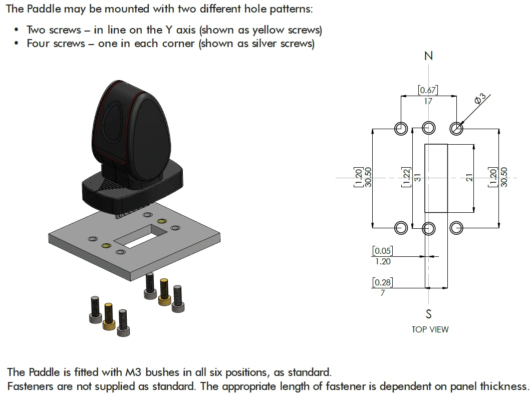 APEM BL Miniature Paddle Joystick Controllers APEM BL Miniature Paddle Joystick Controllers